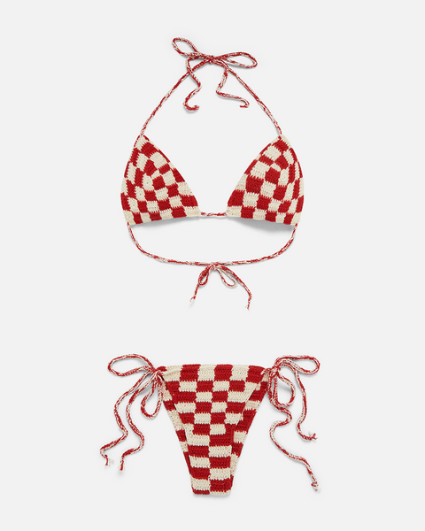 最終値下げPISCESS  PLAID CHECK BIKINI 最終値下げ！[PISCESS] PLAID CHECK BIKINI 中町綾 - メルカリ