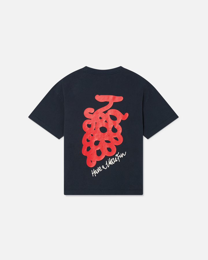 Grape Tee - Washed Navy