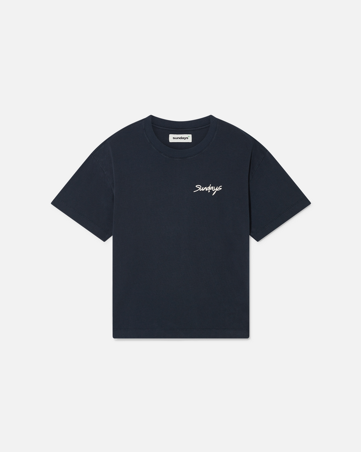 Grape Tee - Washed Navy