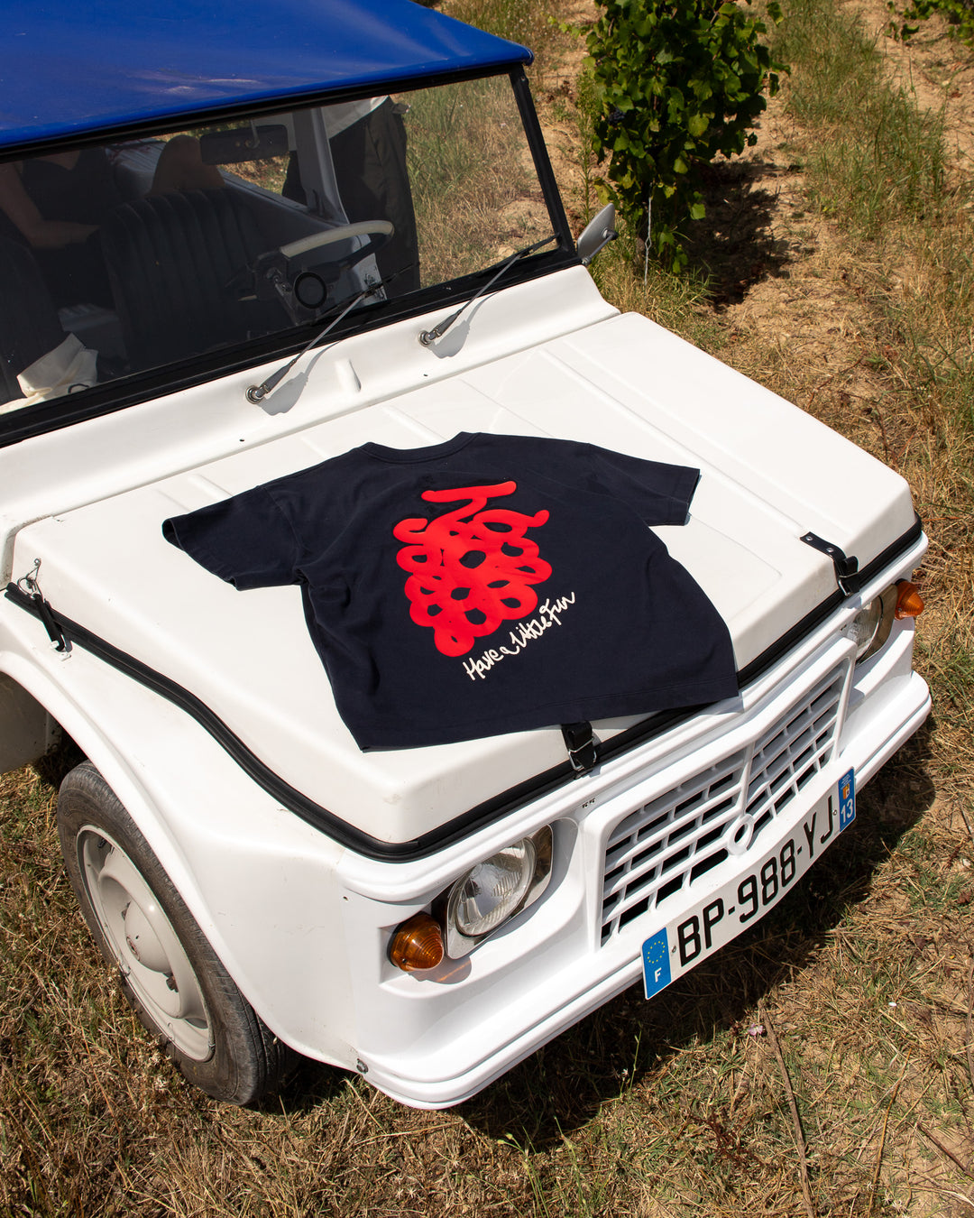 Grape Tee - Washed Navy