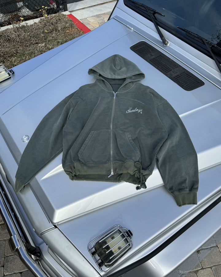 Cinch Hoodie - Sage