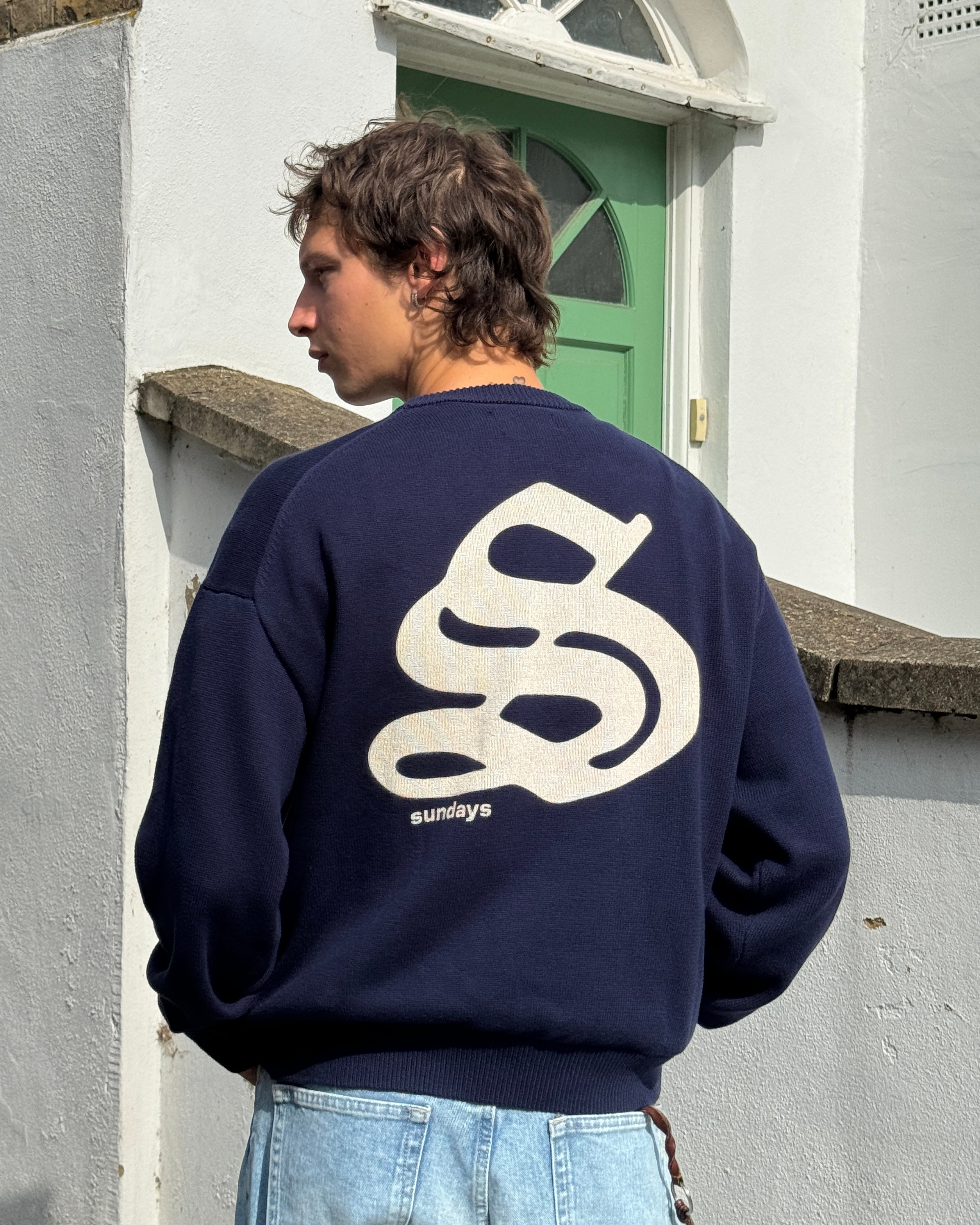 S Knit - Navy – sundays.xyz