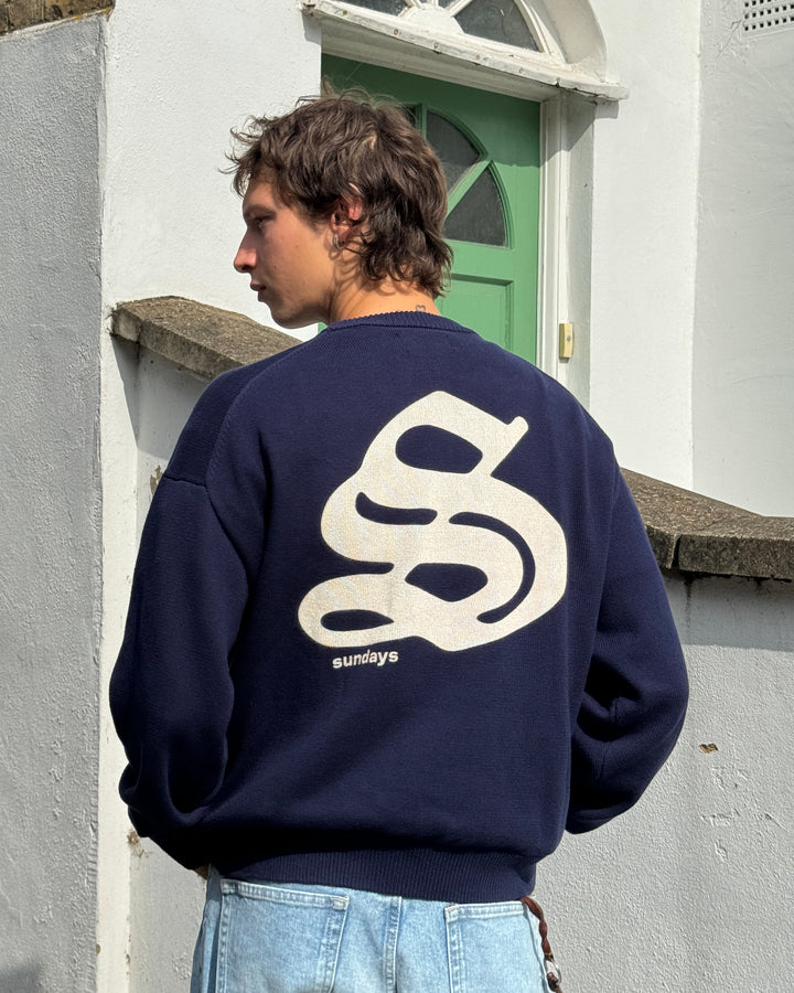 S Knit - Navy