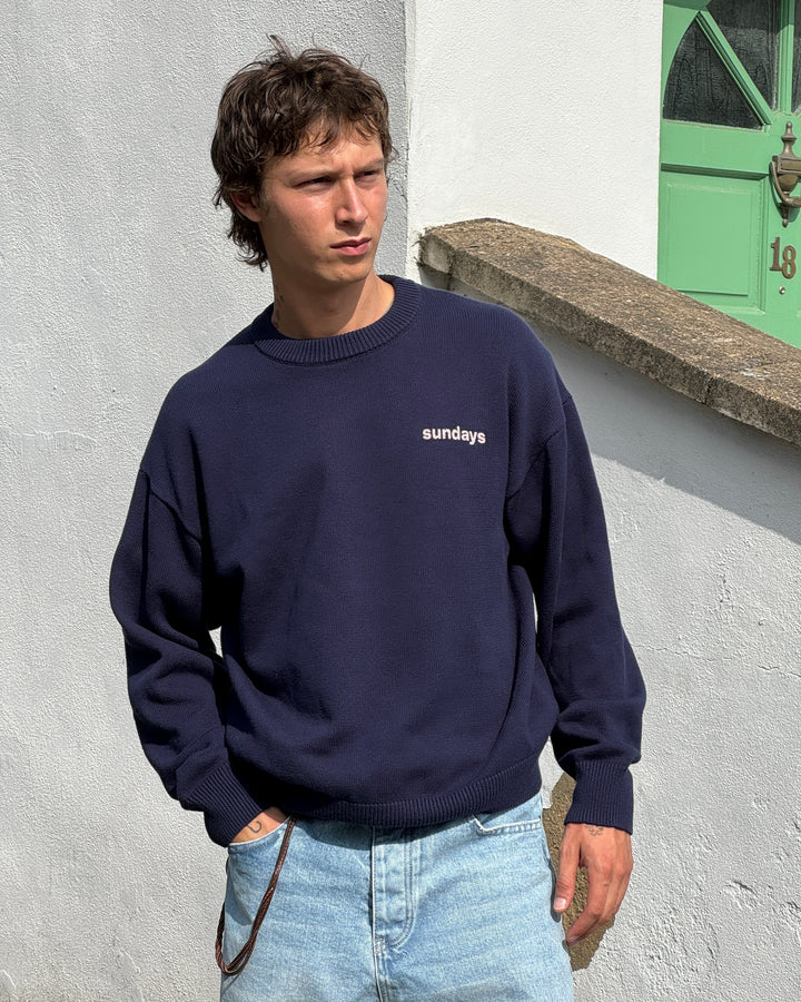 S Knit - Navy