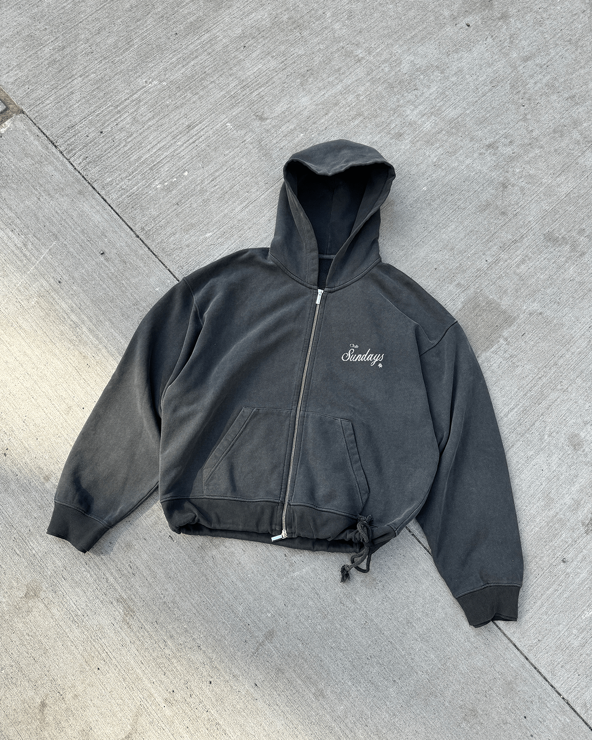 Cinch Hoodie - Black – sundays.xyz Cinch Hoodie - Black – sundays.xyz