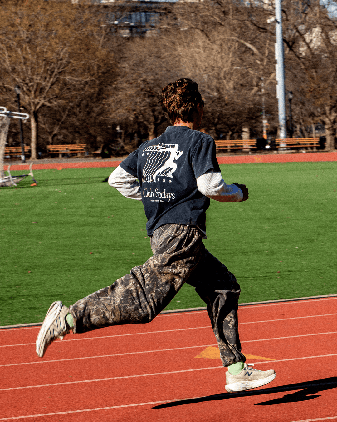 Track Tee - Navy