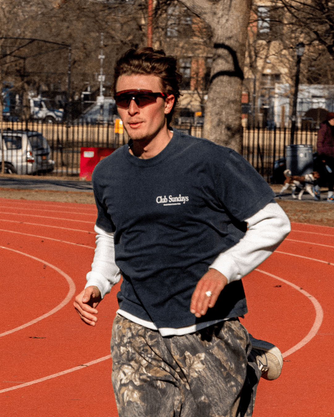 Track Tee - Navy