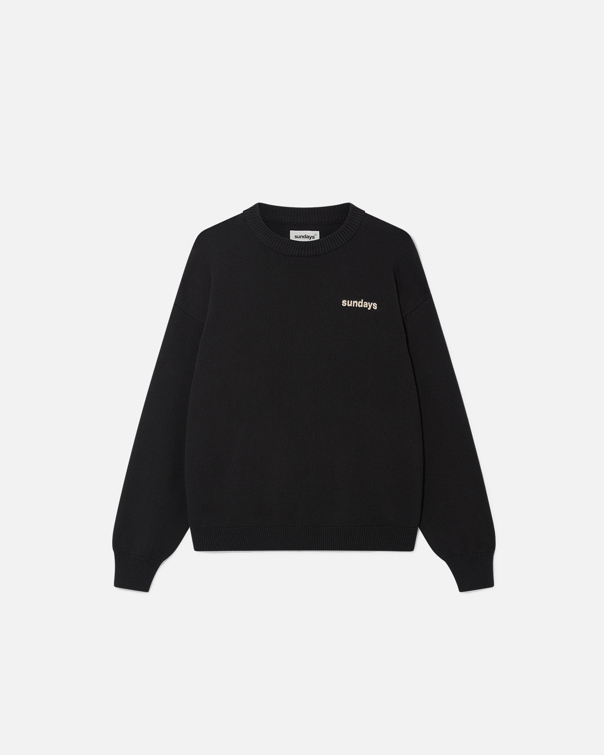S Knit - Black – sundays.xyz