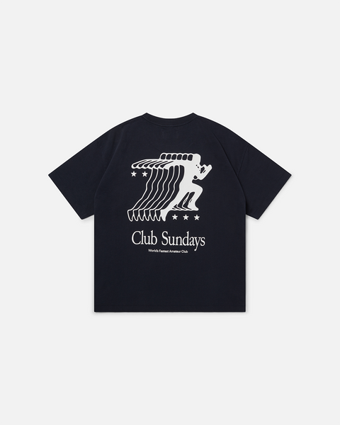 Track Tee - Navy – sundays.xyz