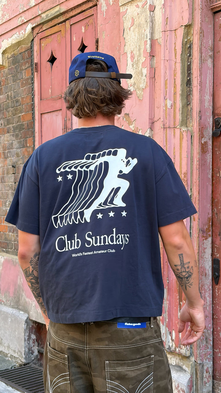 Track Tee - Navy