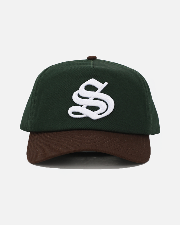 S Cap - Green & Brown